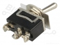 Toggle switch with nameplate single pole on/off/on SP3T